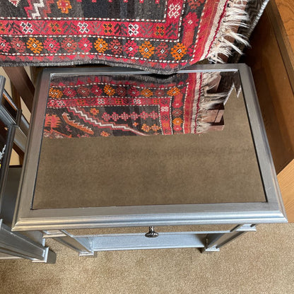 Silver Mirrored Nightstand