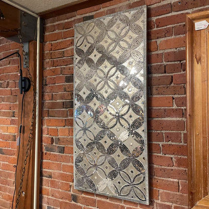 Silver Mirrored Rectangular Panel ART