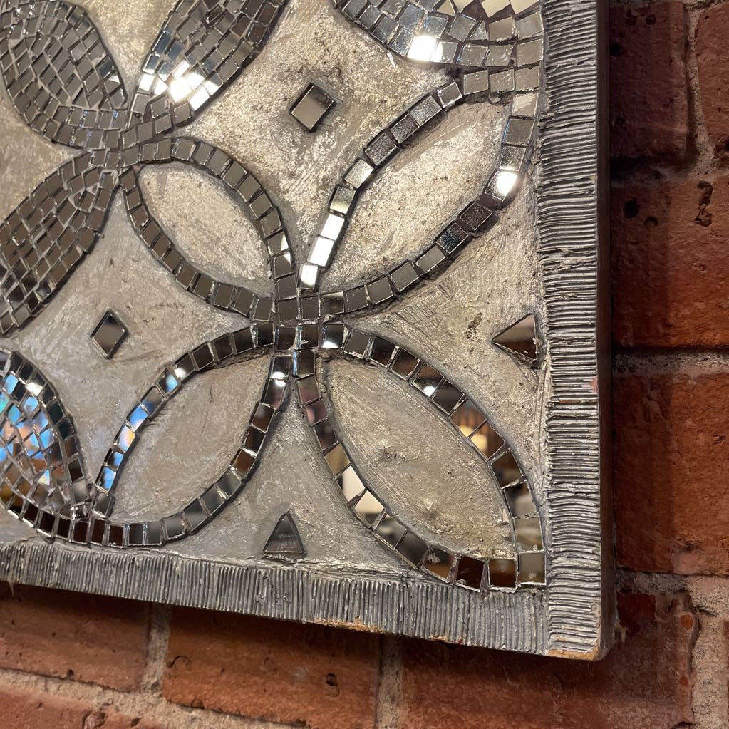 Silver Mirrored Rectangular Panel ART