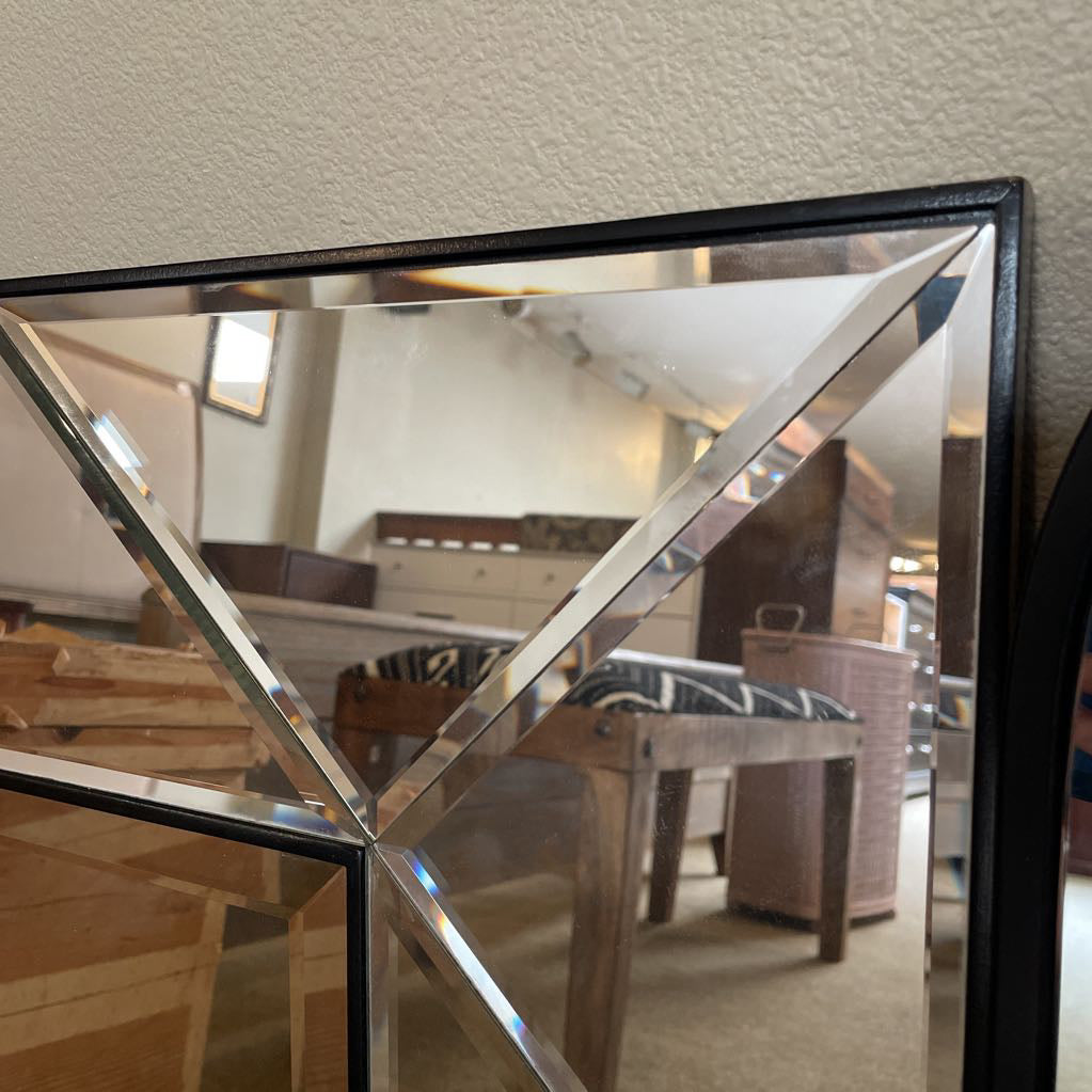 Beveled Square Geometric Mirror