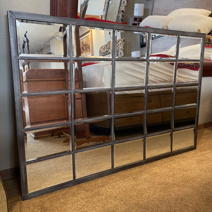 Grid Beveled Mirror