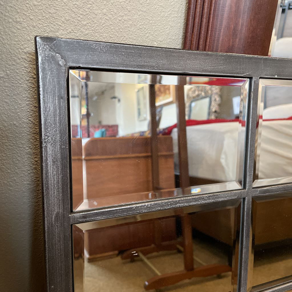 Grid Beveled Mirror