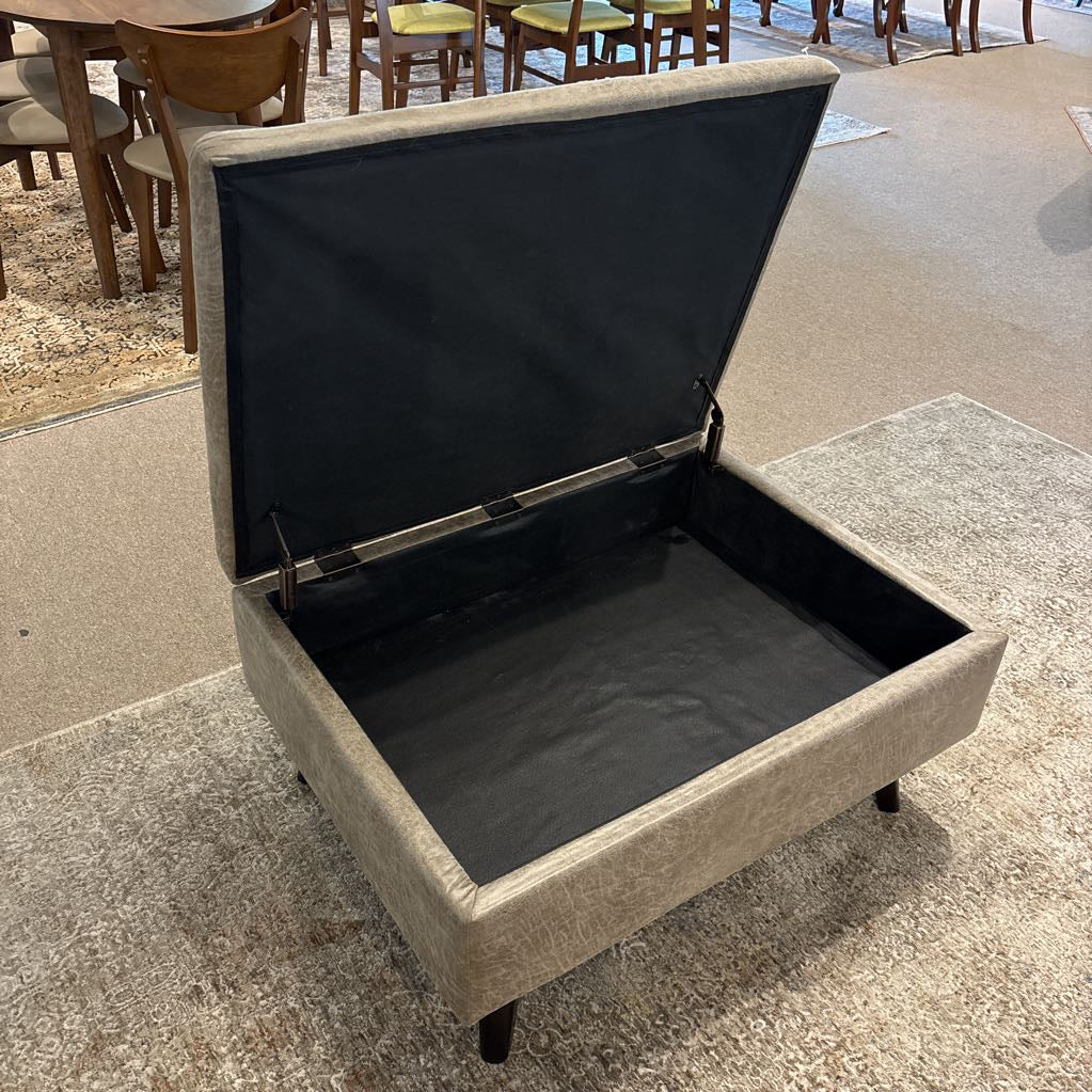 Light Brown Storage Ottoman