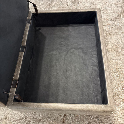 Light Brown Storage Ottoman