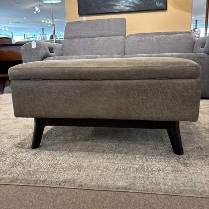 Light Brown Storage Ottoman