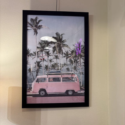 Pink RV Palm Tree Art ART