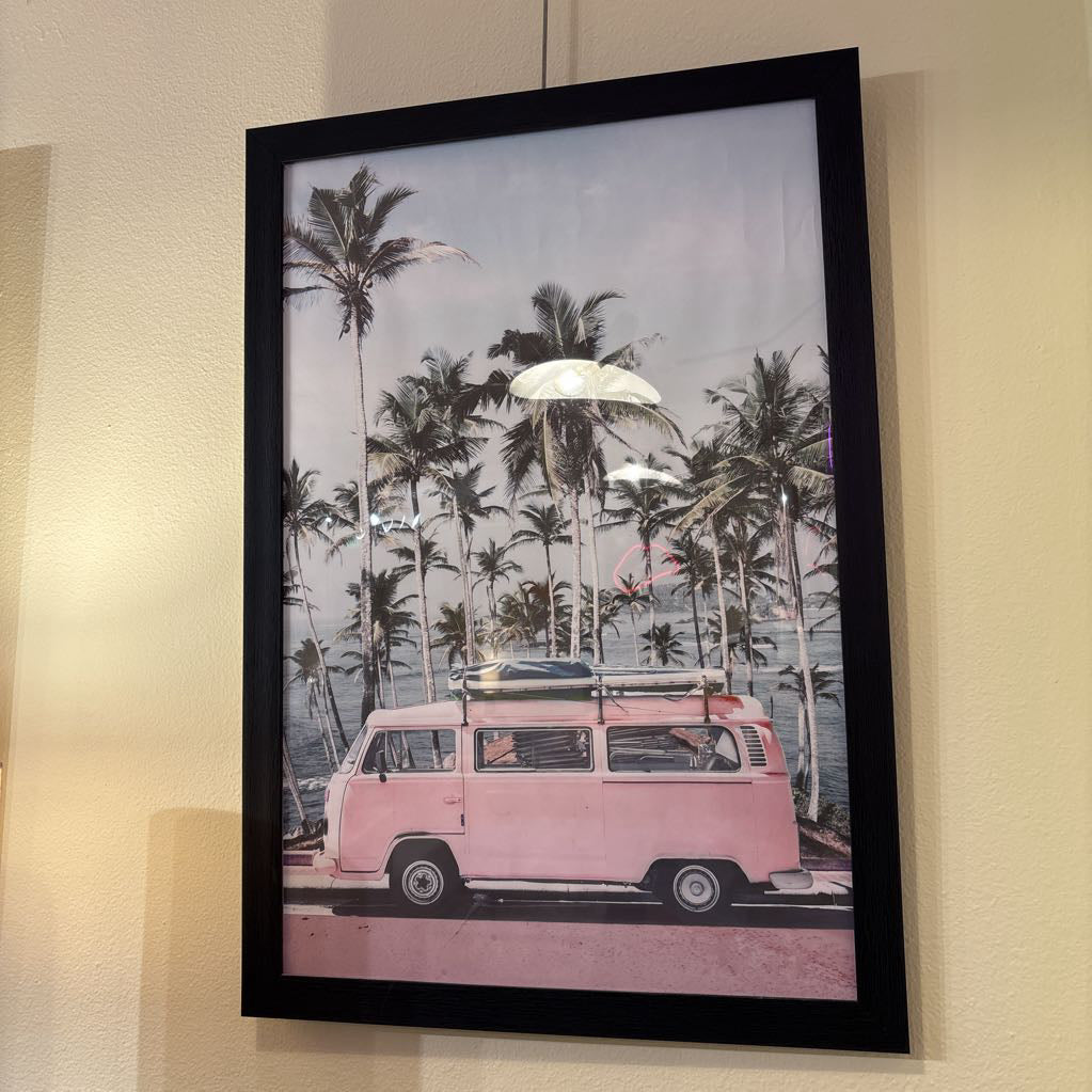 Pink RV Palm Tree Art ART