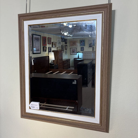 Wood & Gold Frame Beveled Mirror C MIRRORS