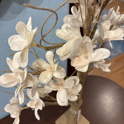 Faux White Flowers