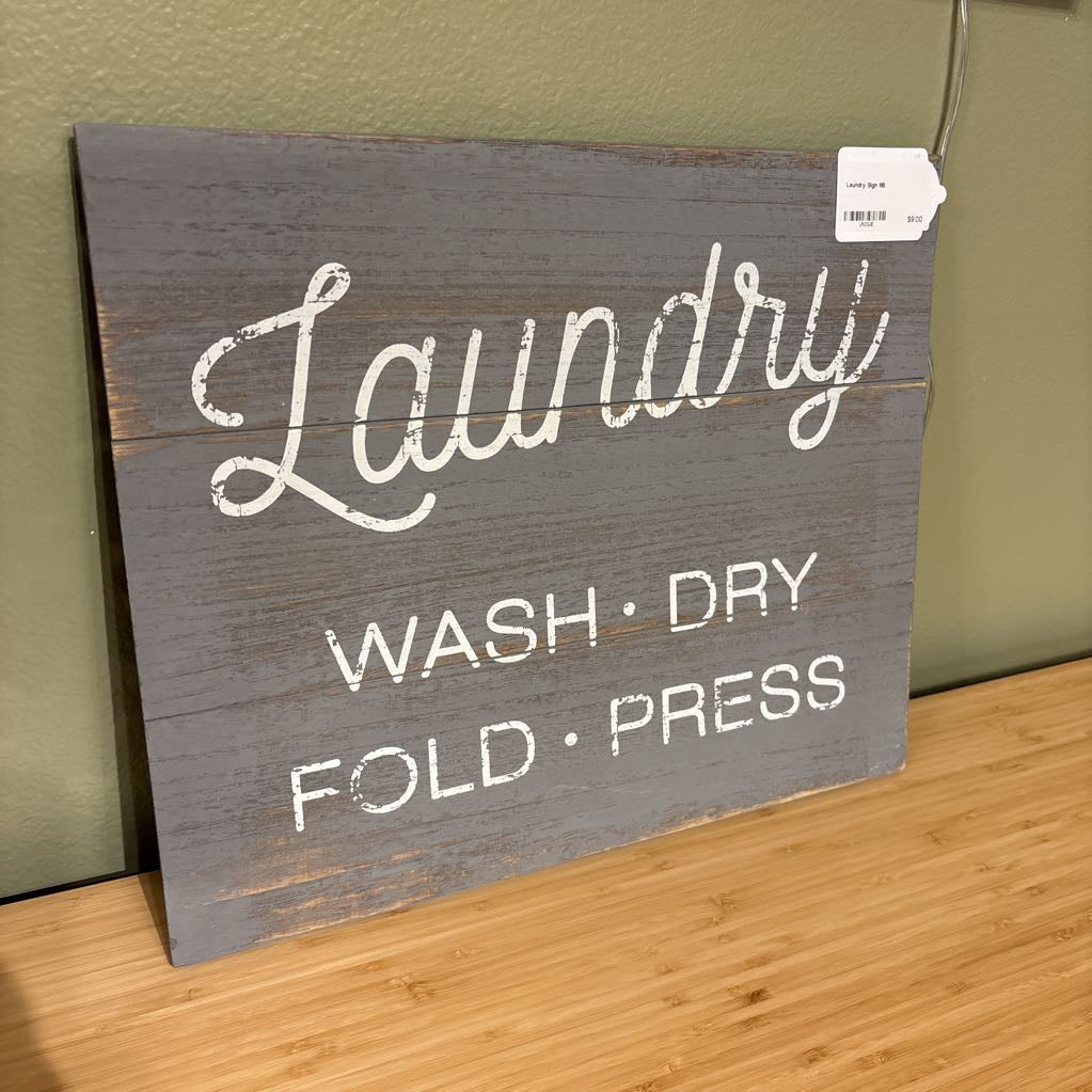 Laundry Sign ART