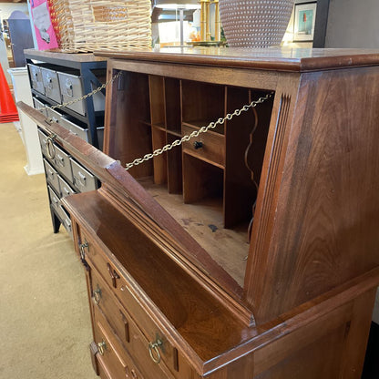 Vintage 3 Drawer Secretary Desk