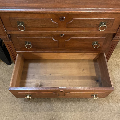 Vintage 3 Drawer Secretary Desk