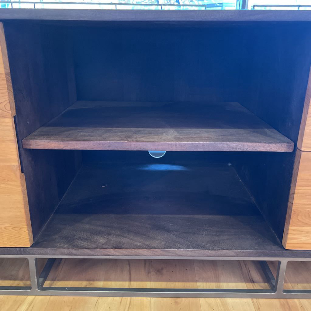 CB2 Congo Wood Media Console