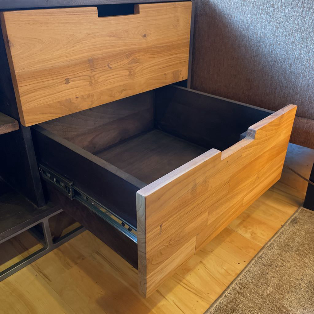 CB2 Congo Wood Media Console