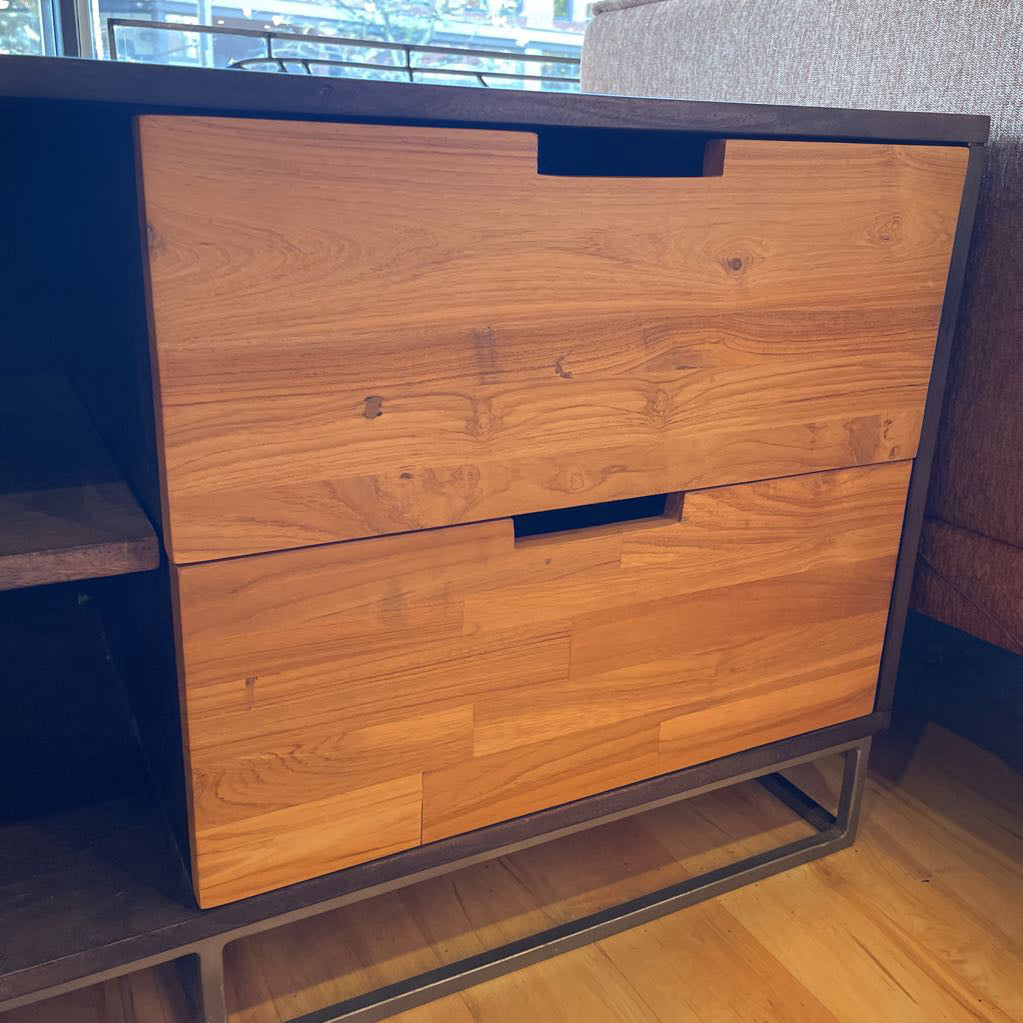 CB2 Congo Wood Media Console