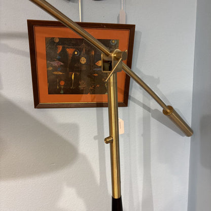 Black and Brass Arc Floor Lamp LAMPS