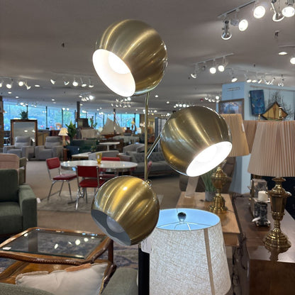 Brass Triple Globe Floor Lamp