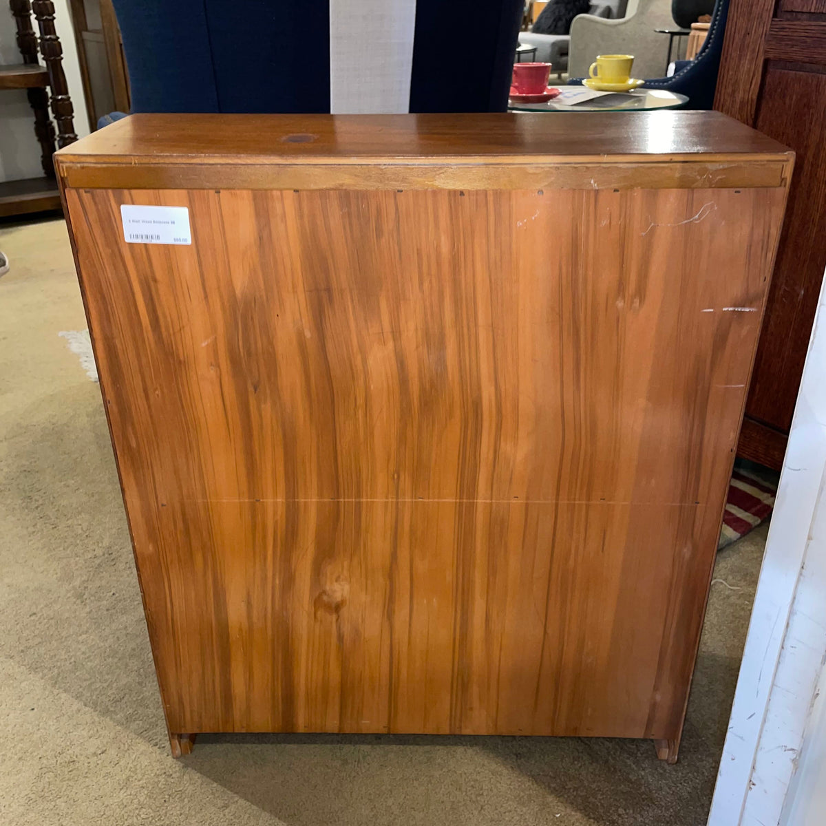 2 Shelf Wood Bookcase