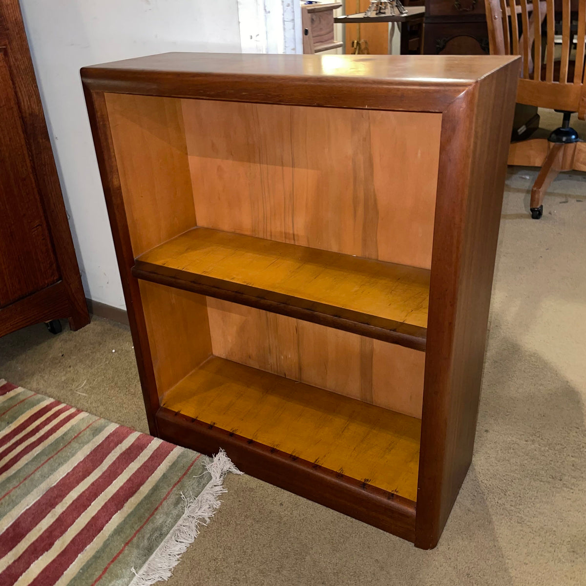 2 Shelf Wood Bookcase