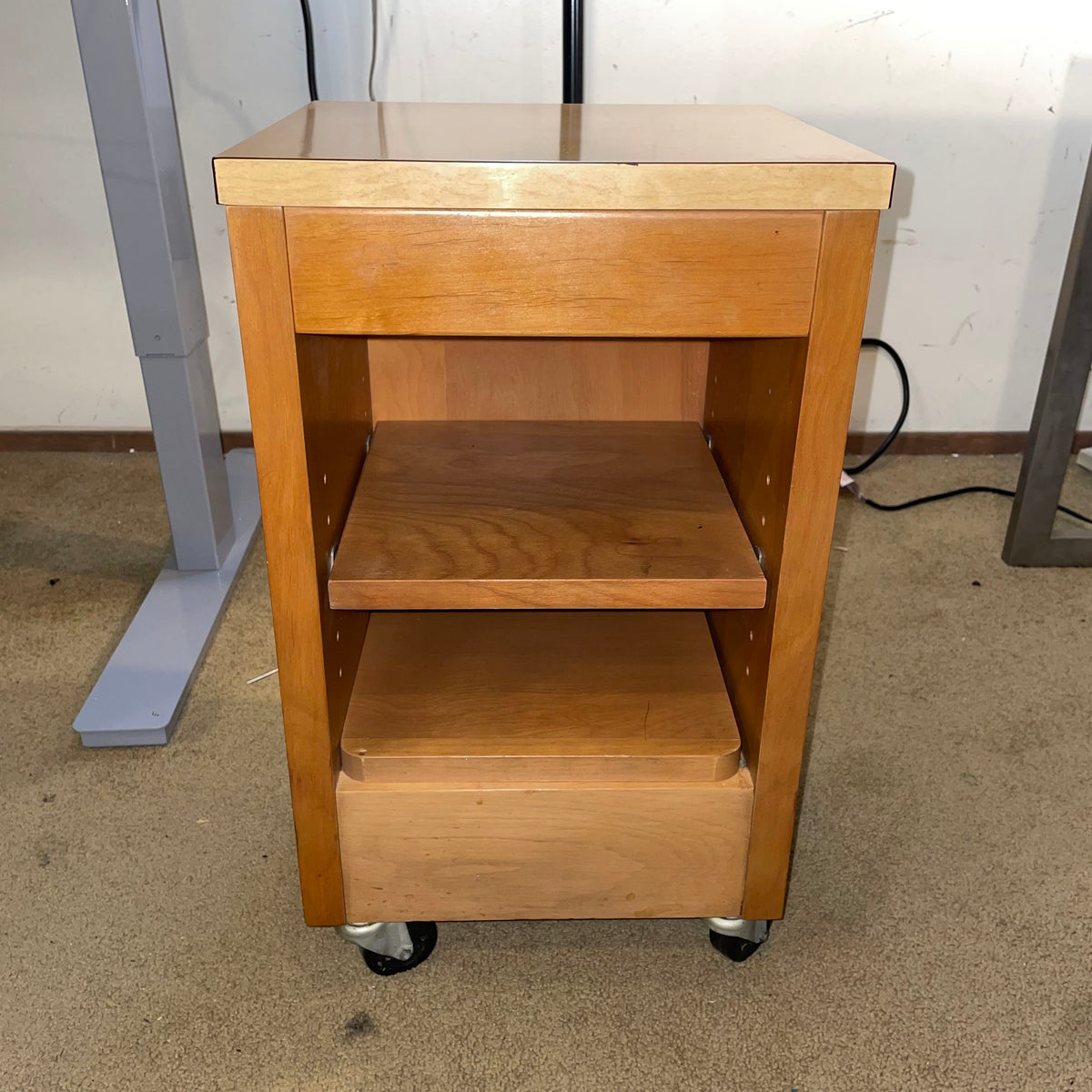 Formica 2 Shelf Wheeled Storage