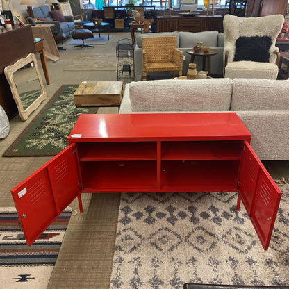 Red Metal Locker Media Unit (AS IS)