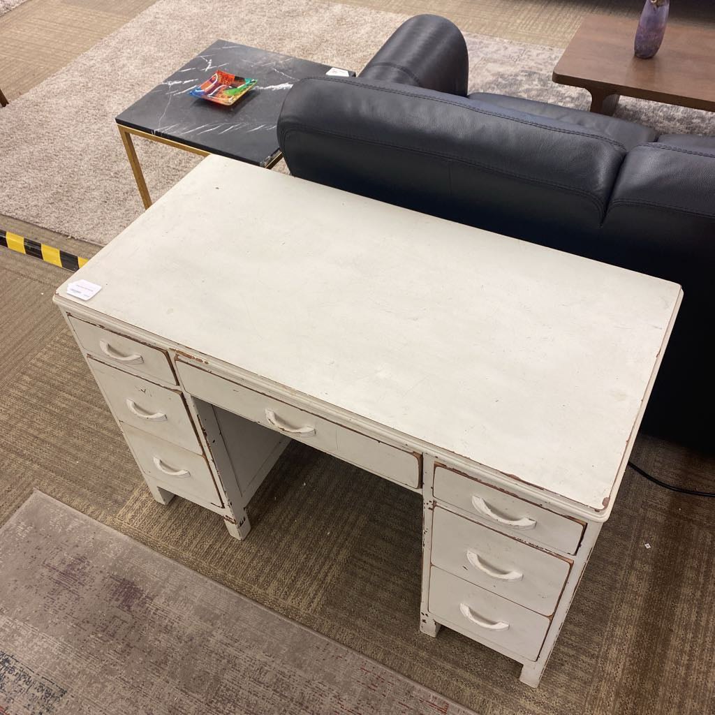Vintage White Rustic Desk