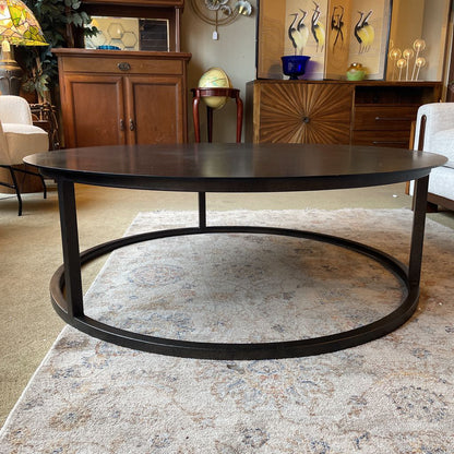 RH Bronze Metal Round Coffee Table
