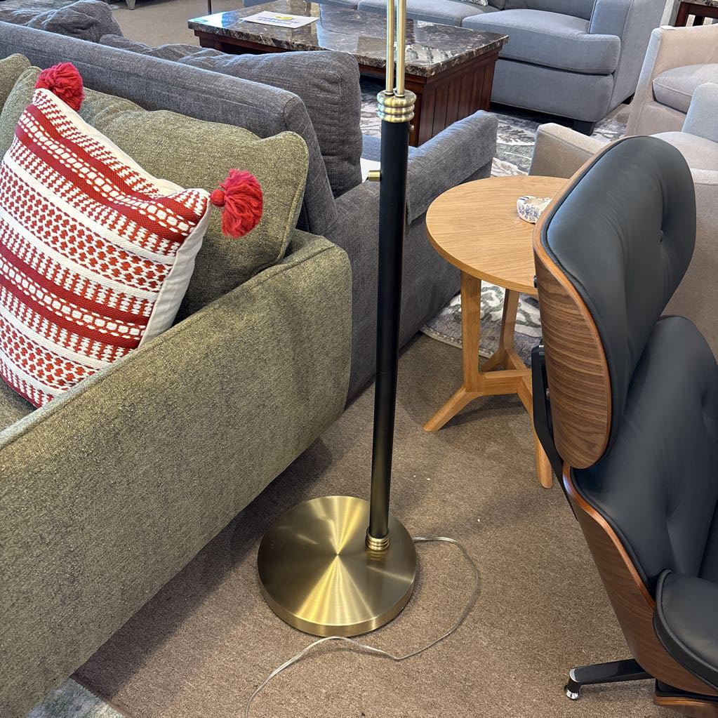 Black and Brass 3 Arm Arc Lamp LAMPS