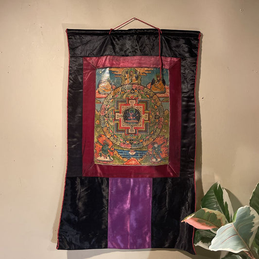 Vintage Buddhist Thanka/Nepal UNIQUE FINDS