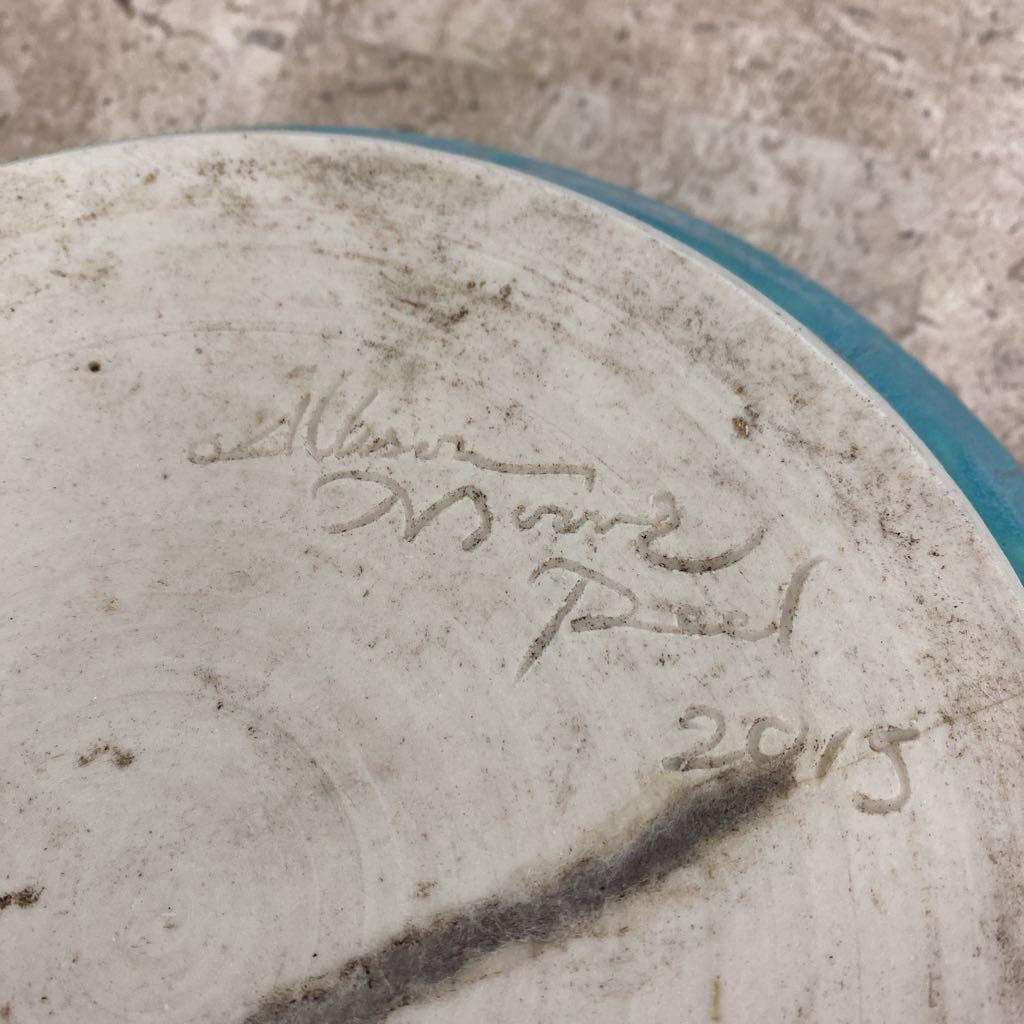 Signed ALLISON MOORE PEEL Ceramic Sea Turtle Bowl SMALLS