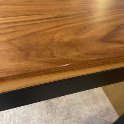 R&B Parsons Metal Frame Wood Top Dining Table