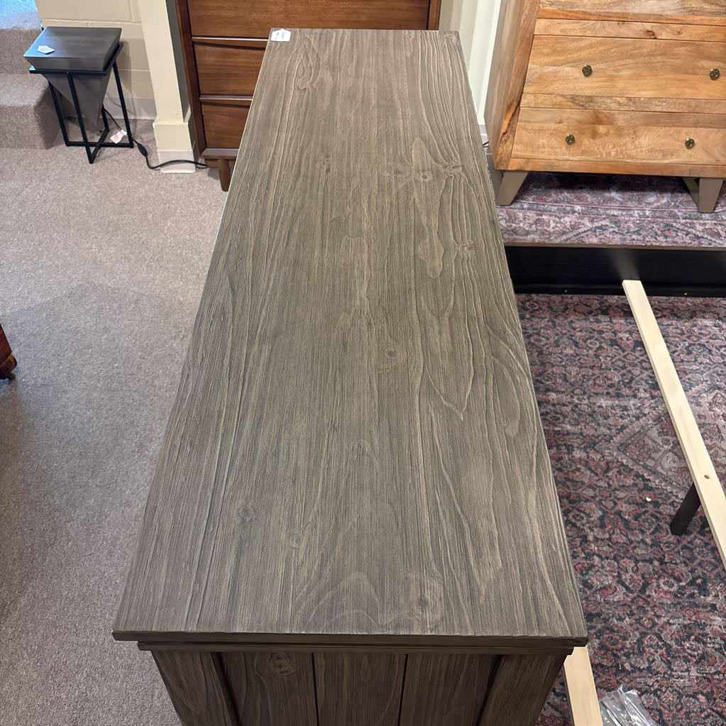 Solid Wood Grey Brushed 7 Drawer Lowboy