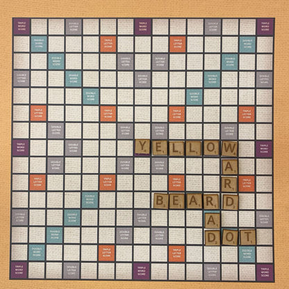 SCRABBLE Magnetic Wall Game w/Tiles, Tile Holders, & Bag