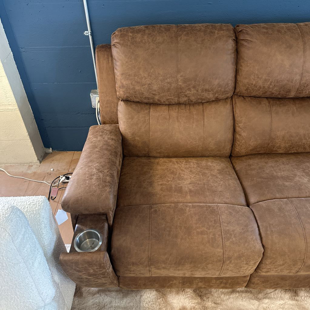 Brown Manual Recliner Sofa U SOFAS
