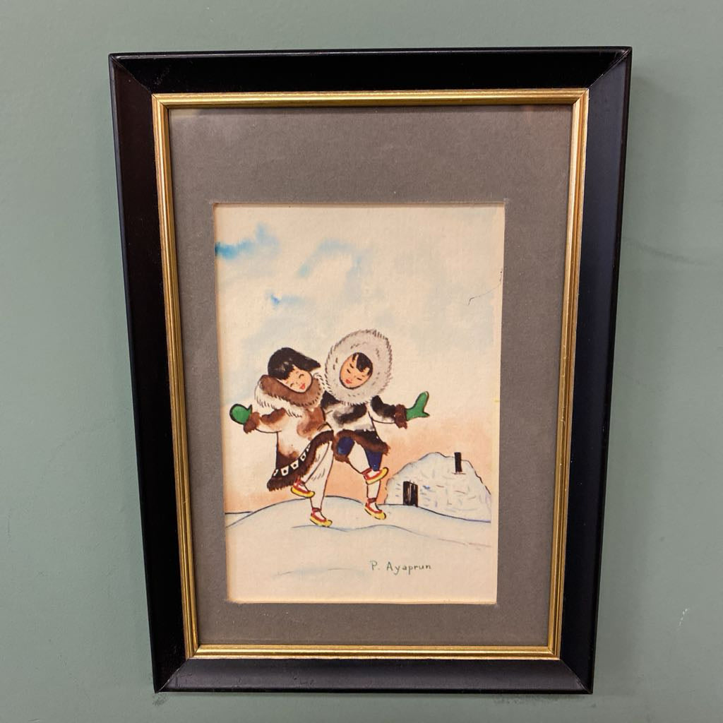 Vintage Signed Parka Dancing Art ART