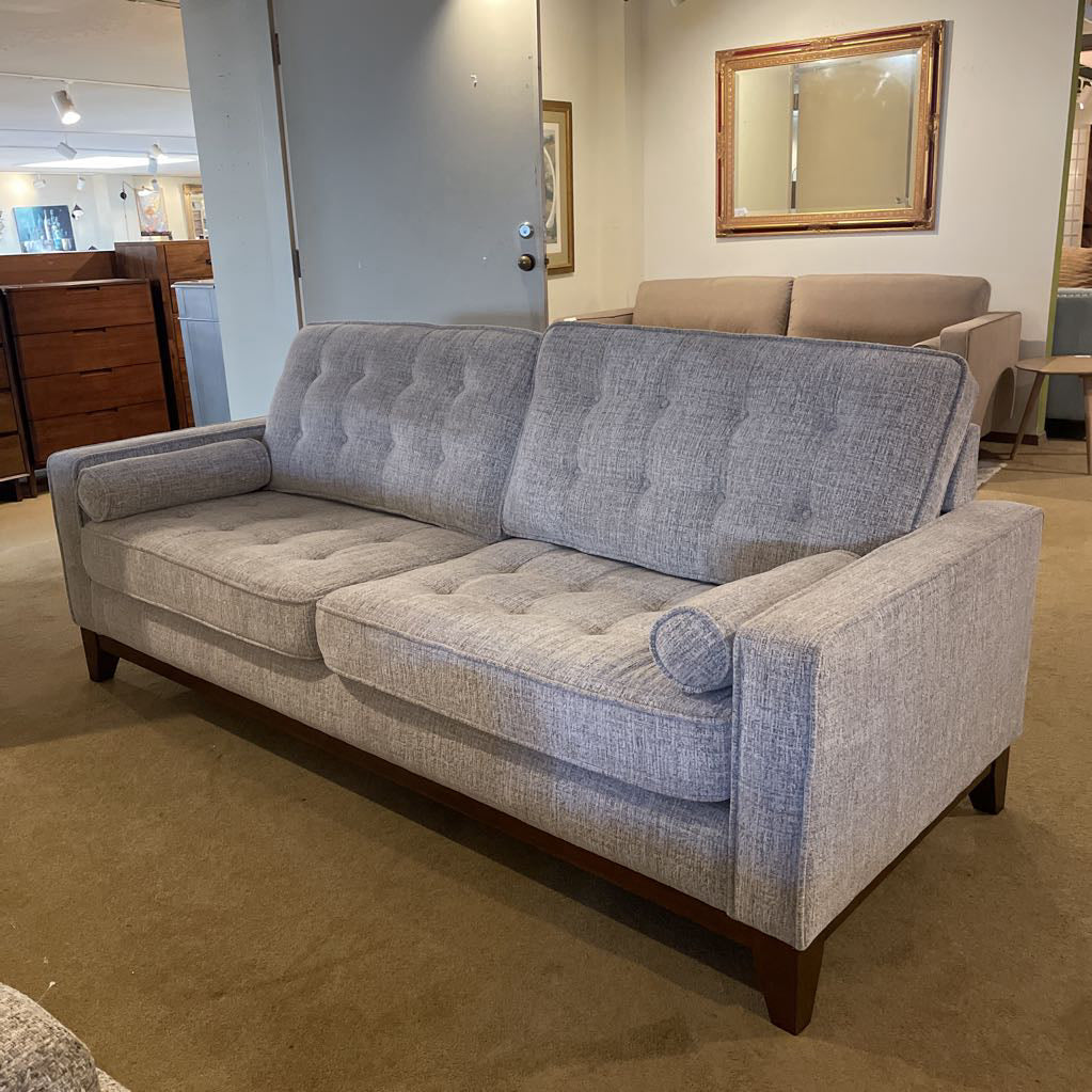 Flax Button Tufted Sofa