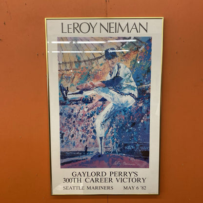 LEROY NEIMAN SEATTLE MARINERS Vintage Signed Lithograph