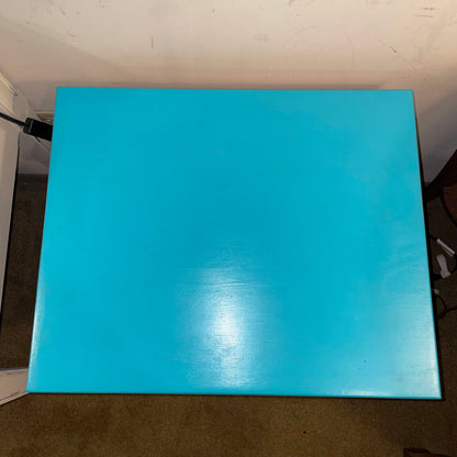 Small Cabinet with 1 Drawer and Blue-Green Painted Top C CABINETS