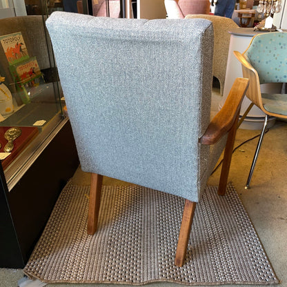 MC Style Wood & Grey Upholstered Accent Chair U ACCENT CHAIRS