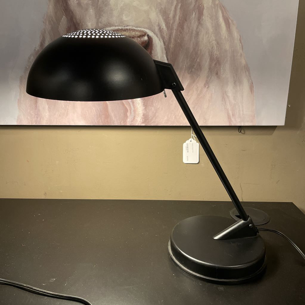 Round Shade & Base Black Desk Lamp LAMPS