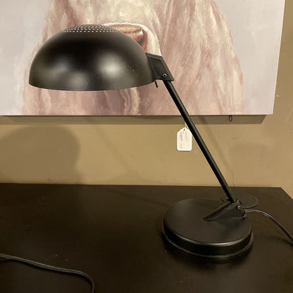 Round Shade & Base Black Desk Lamp LAMPS