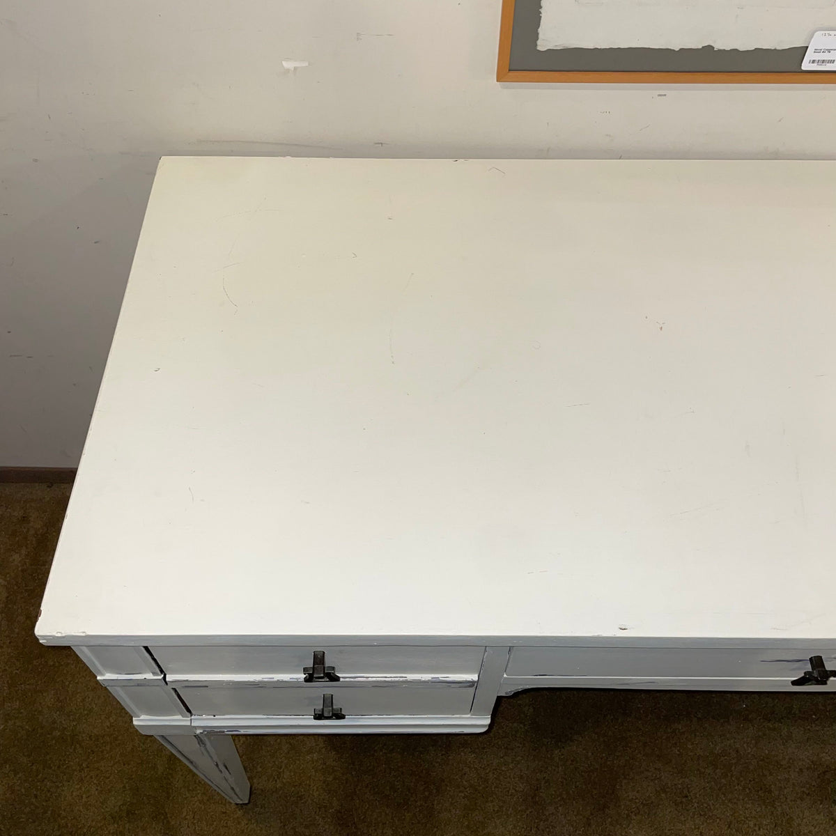 Shabby Chic White 3 Drawer Desk C DESKS