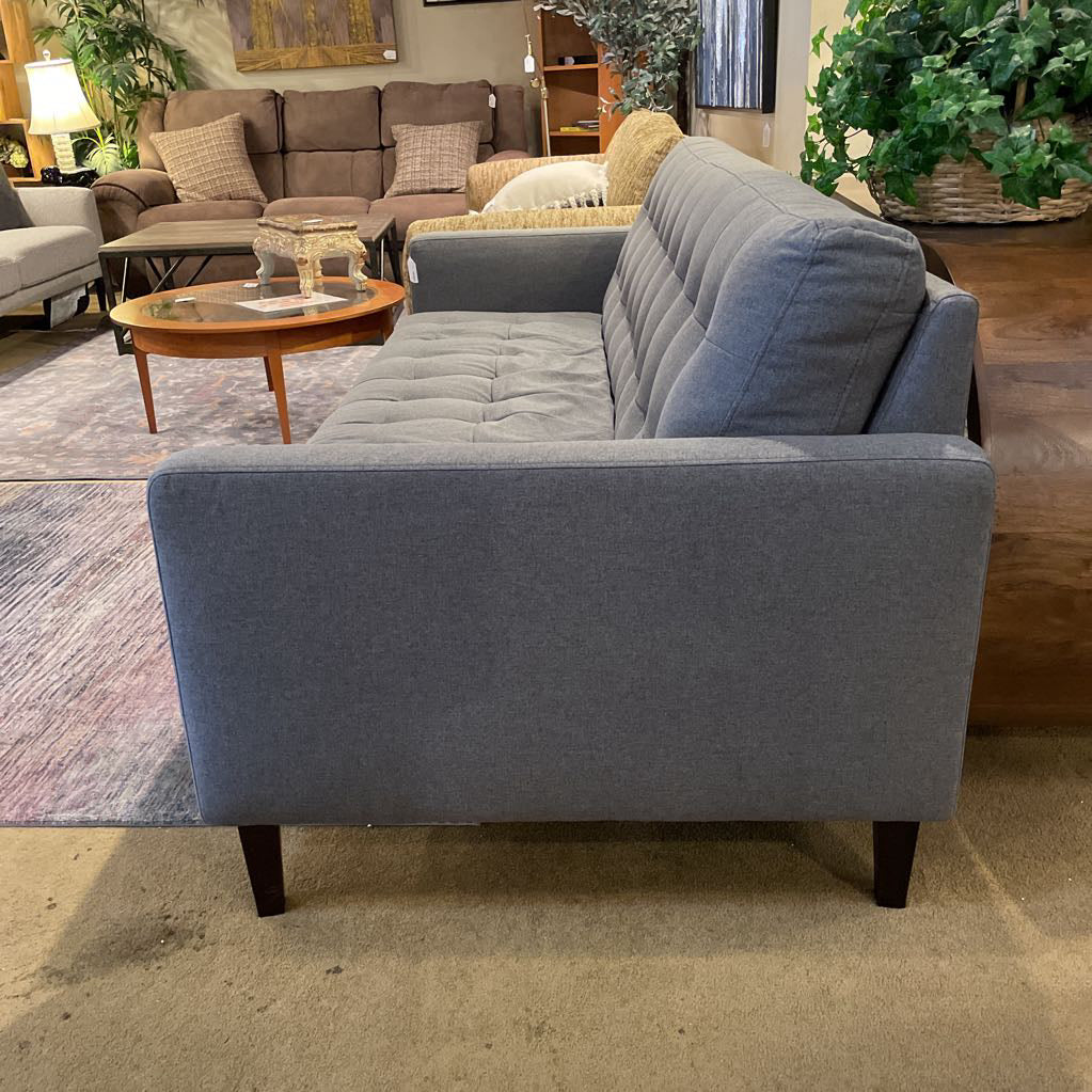 Dania Grey MCM Style Tufted Sofa U SOFAS