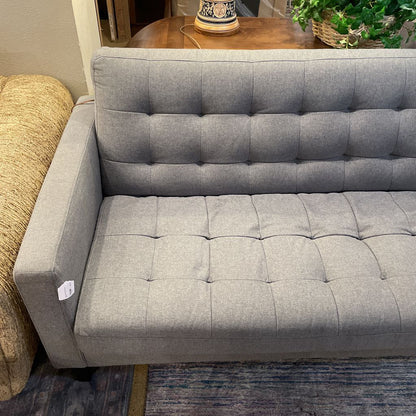 Dania Grey MCM Style Tufted Sofa U SOFAS