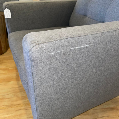 Dania Grey "Laura" MCM Style Tufted Chair U ACCENT CHAIRS
