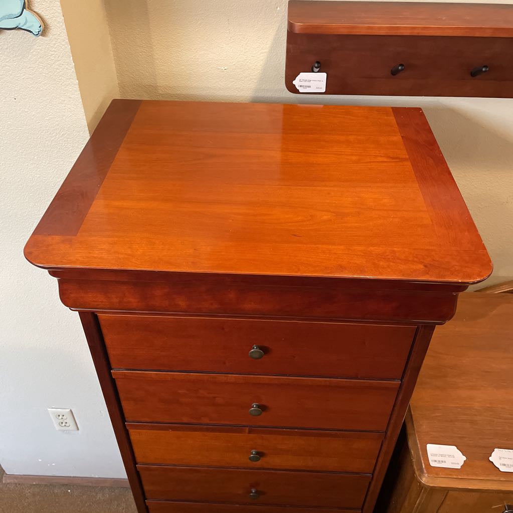 Tall Warm Wood 8 Drawer Chest C HIGHBOYS