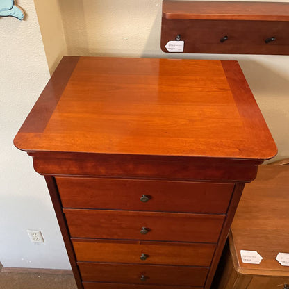 Tall Warm Wood 8 Drawer Chest C HIGHBOYS
