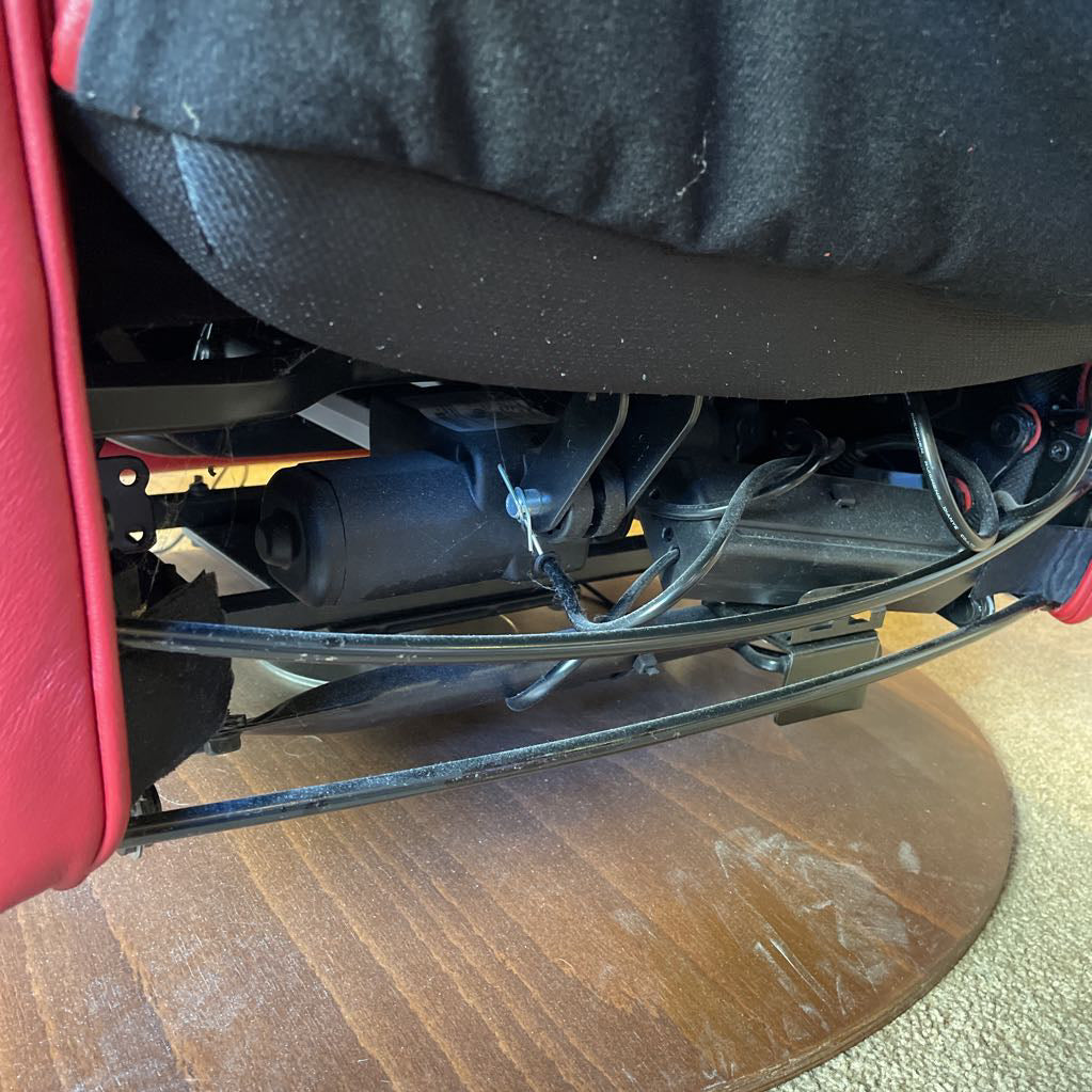 Stressless Red Leather Power Recliner