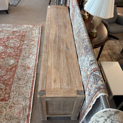 Rustic Wood Long Media Stand