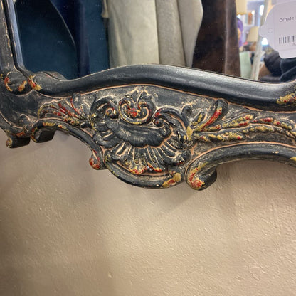 Ornate Dark Frame Mirror